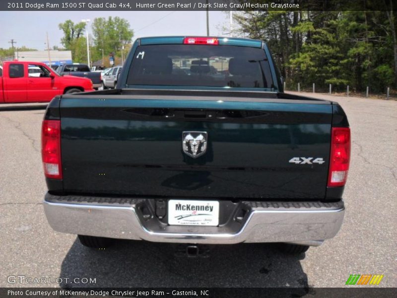 Hunter Green Pearl / Dark Slate Gray/Medium Graystone 2011 Dodge Ram 1500 ST Quad Cab 4x4