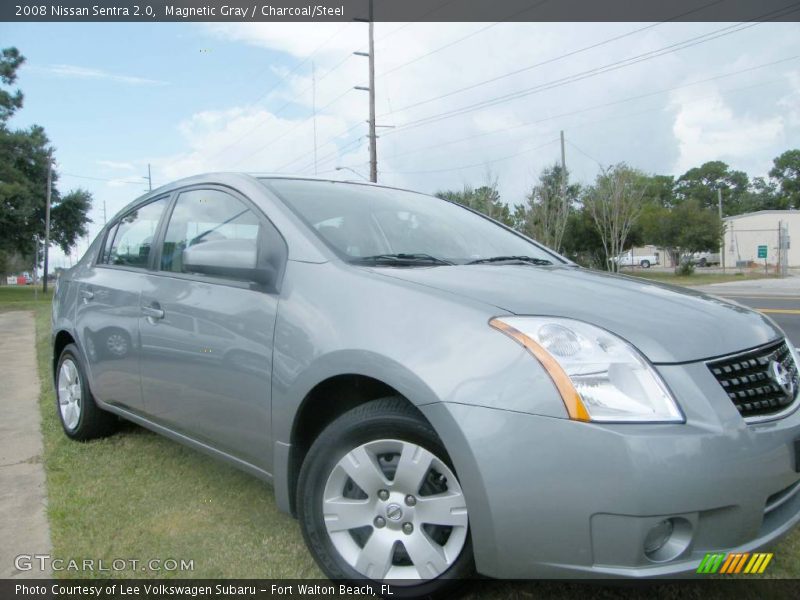 Magnetic Gray / Charcoal/Steel 2008 Nissan Sentra 2.0