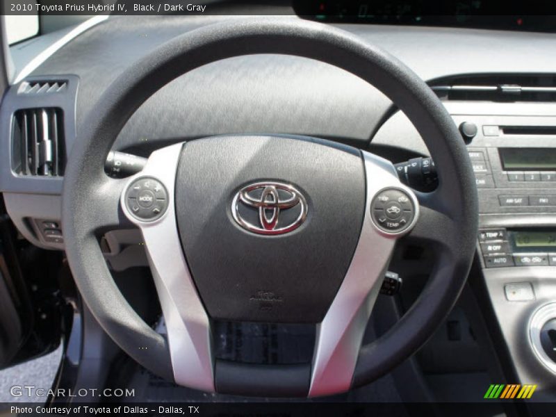 Black / Dark Gray 2010 Toyota Prius Hybrid IV