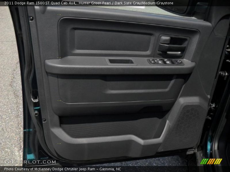 Hunter Green Pearl / Dark Slate Gray/Medium Graystone 2011 Dodge Ram 1500 ST Quad Cab 4x4