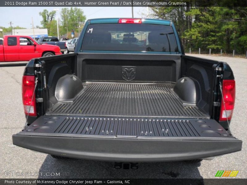 Hunter Green Pearl / Dark Slate Gray/Medium Graystone 2011 Dodge Ram 1500 ST Quad Cab 4x4