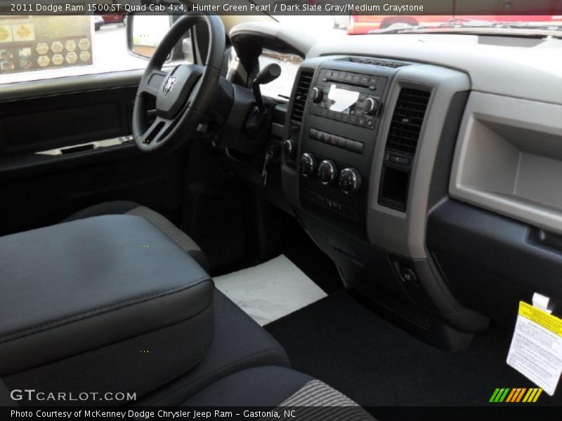 Hunter Green Pearl / Dark Slate Gray/Medium Graystone 2011 Dodge Ram 1500 ST Quad Cab 4x4