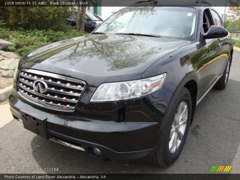 Black Obsidian / Brick 2008 Infiniti FX 35 AWD