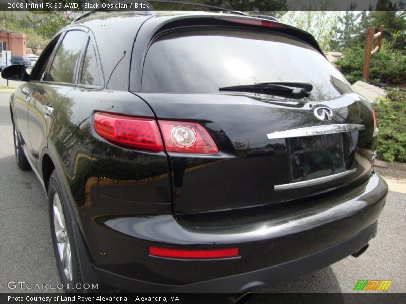 Black Obsidian / Brick 2008 Infiniti FX 35 AWD