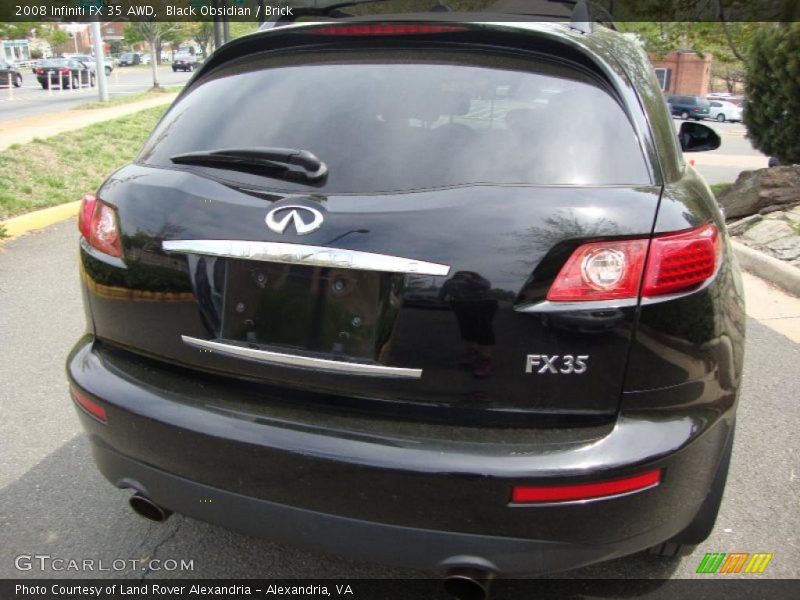 Black Obsidian / Brick 2008 Infiniti FX 35 AWD