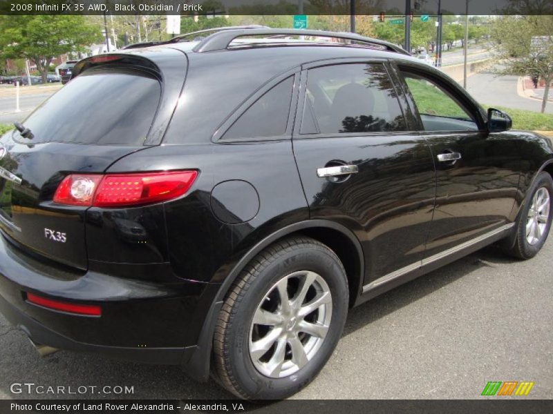 Black Obsidian / Brick 2008 Infiniti FX 35 AWD