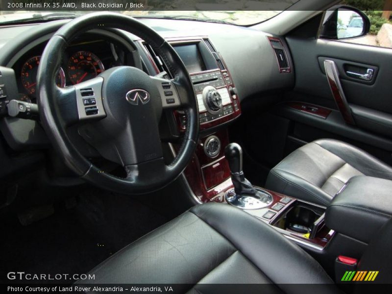 Black Obsidian / Brick 2008 Infiniti FX 35 AWD