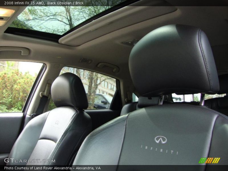 Black Obsidian / Brick 2008 Infiniti FX 35 AWD