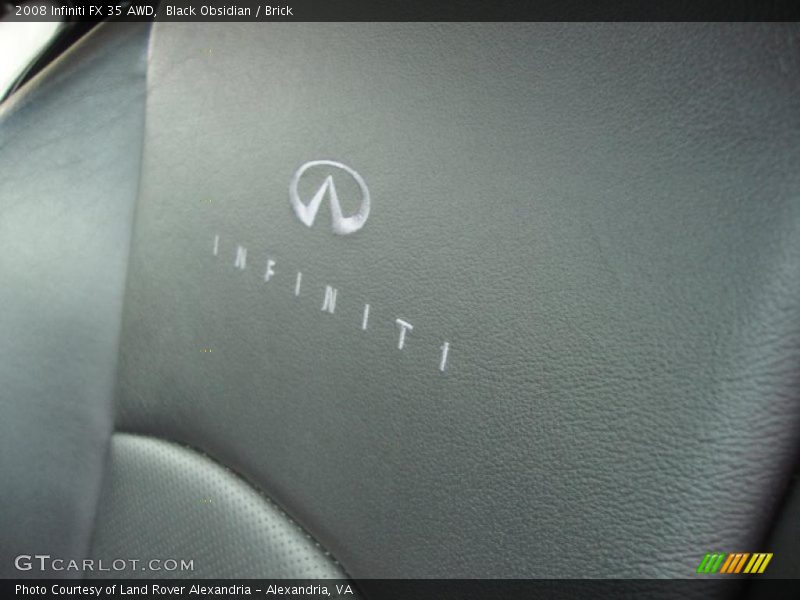 Black Obsidian / Brick 2008 Infiniti FX 35 AWD