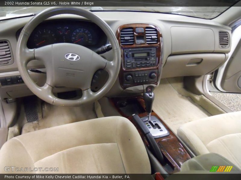 Beige Interior - 2002 Sonata GLS V6 