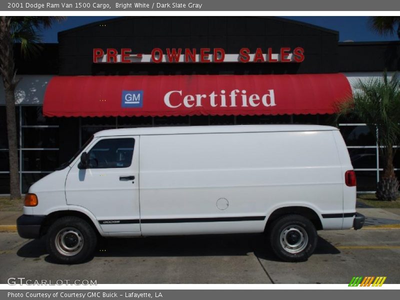 Bright White / Dark Slate Gray 2001 Dodge Ram Van 1500 Cargo