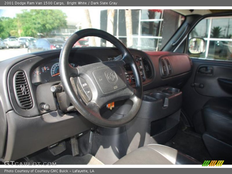 Bright White / Dark Slate Gray 2001 Dodge Ram Van 1500 Cargo