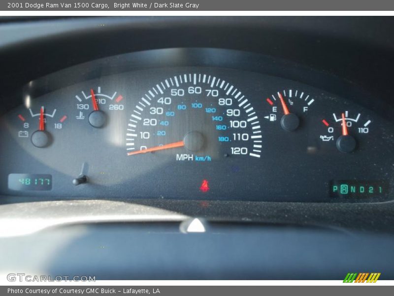  2001 Ram Van 1500 Cargo 1500 Cargo Gauges
