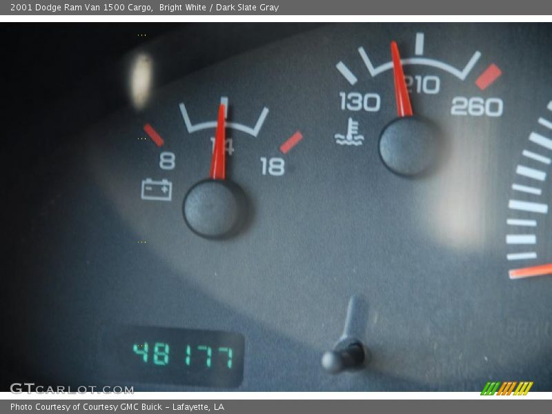 Bright White / Dark Slate Gray 2001 Dodge Ram Van 1500 Cargo