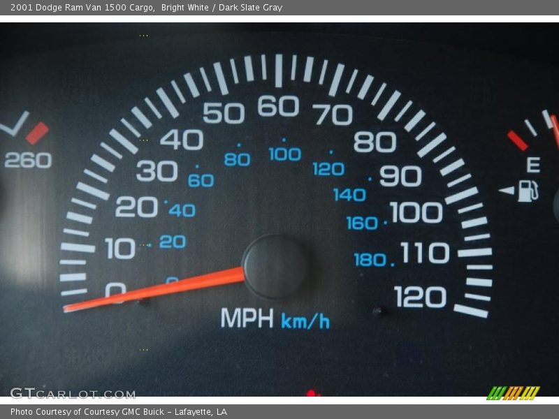 Bright White / Dark Slate Gray 2001 Dodge Ram Van 1500 Cargo