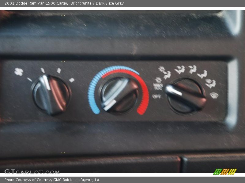 Bright White / Dark Slate Gray 2001 Dodge Ram Van 1500 Cargo