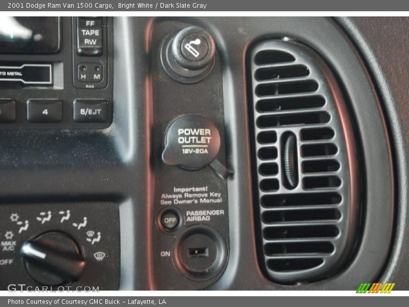Controls of 2001 Ram Van 1500 Cargo