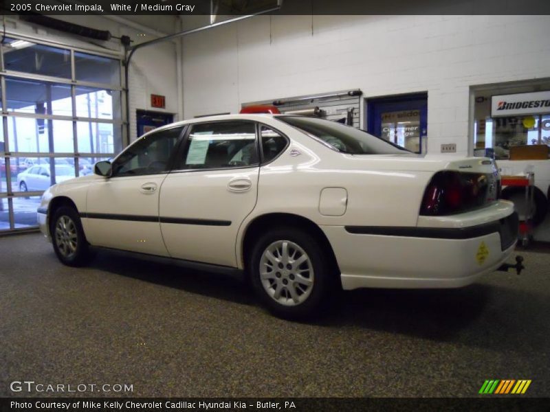 White / Medium Gray 2005 Chevrolet Impala