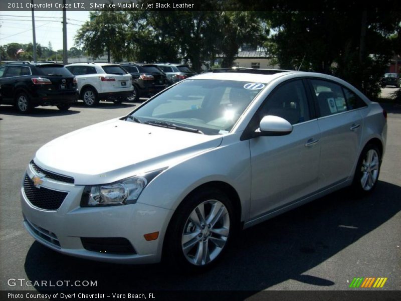 Silver Ice Metallic / Jet Black Leather 2011 Chevrolet Cruze LTZ
