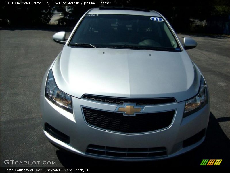 Silver Ice Metallic / Jet Black Leather 2011 Chevrolet Cruze LTZ