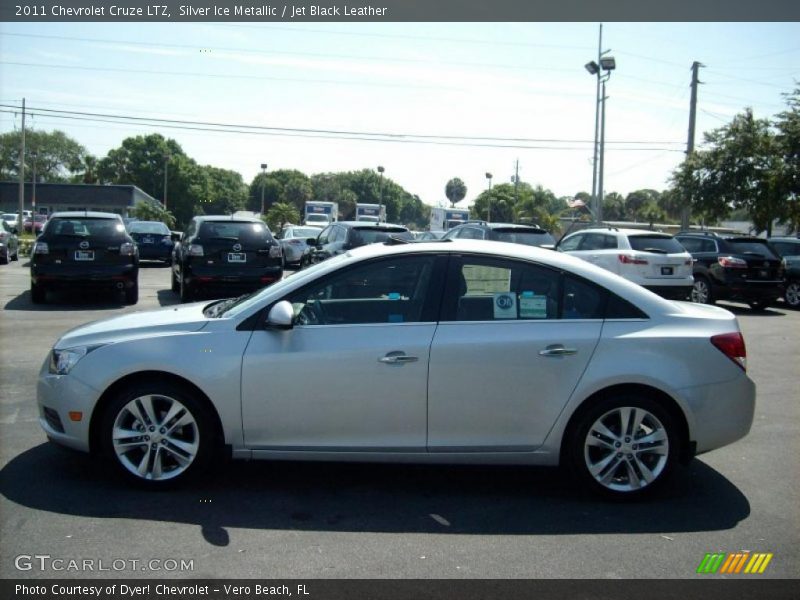 Silver Ice Metallic / Jet Black Leather 2011 Chevrolet Cruze LTZ