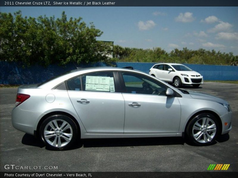 Silver Ice Metallic / Jet Black Leather 2011 Chevrolet Cruze LTZ