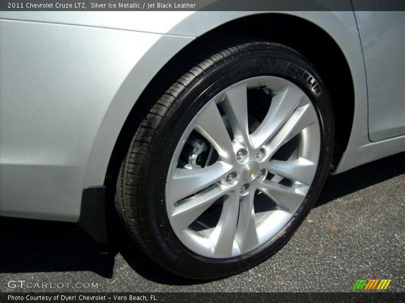 Silver Ice Metallic / Jet Black Leather 2011 Chevrolet Cruze LTZ