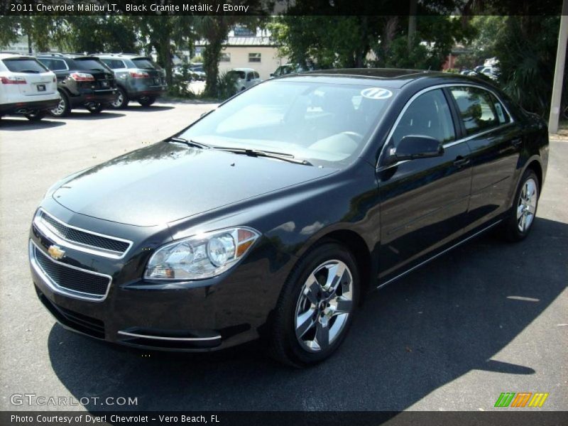 Black Granite Metallic / Ebony 2011 Chevrolet Malibu LT