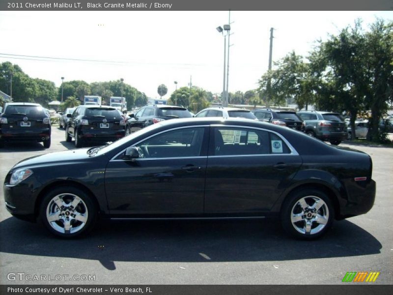 Black Granite Metallic / Ebony 2011 Chevrolet Malibu LT
