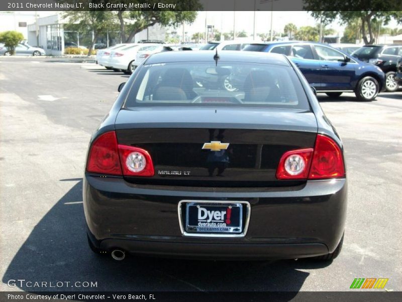 Black Granite Metallic / Ebony 2011 Chevrolet Malibu LT