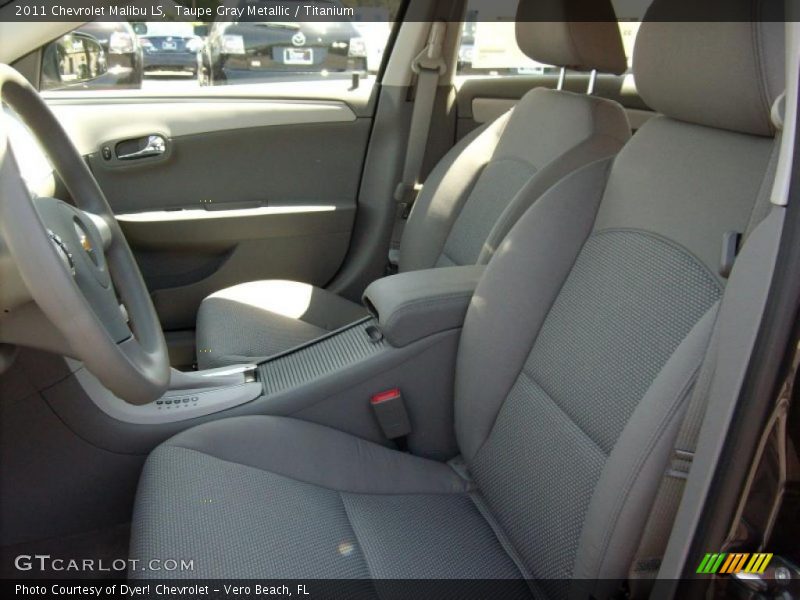 Taupe Gray Metallic / Titanium 2011 Chevrolet Malibu LS