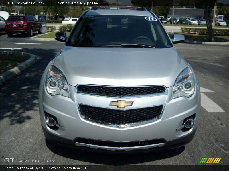 Silver Ice Metallic / Jet Black 2011 Chevrolet Equinox LTZ