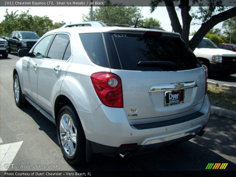 Silver Ice Metallic / Jet Black 2011 Chevrolet Equinox LTZ