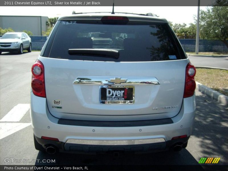 Silver Ice Metallic / Jet Black 2011 Chevrolet Equinox LTZ