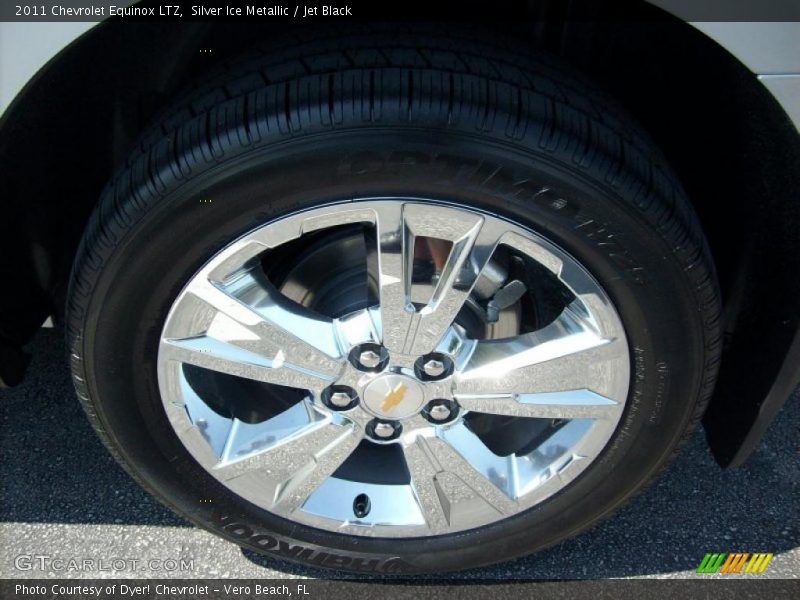 Silver Ice Metallic / Jet Black 2011 Chevrolet Equinox LTZ