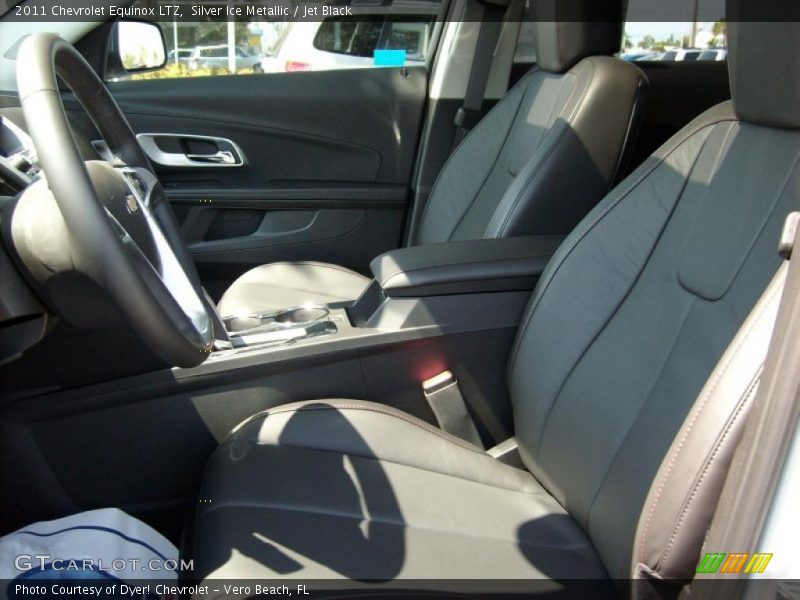 Silver Ice Metallic / Jet Black 2011 Chevrolet Equinox LTZ