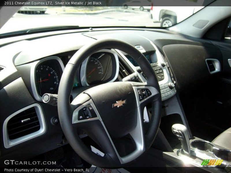 Silver Ice Metallic / Jet Black 2011 Chevrolet Equinox LTZ