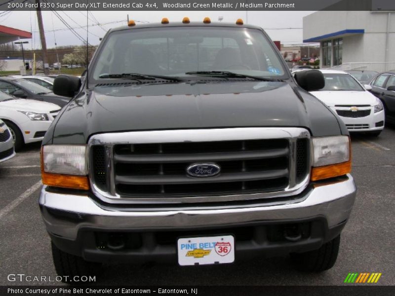 Woodland Green Metallic / Medium Parchment 2000 Ford F350 Super Duty XLT Extended Cab 4x4