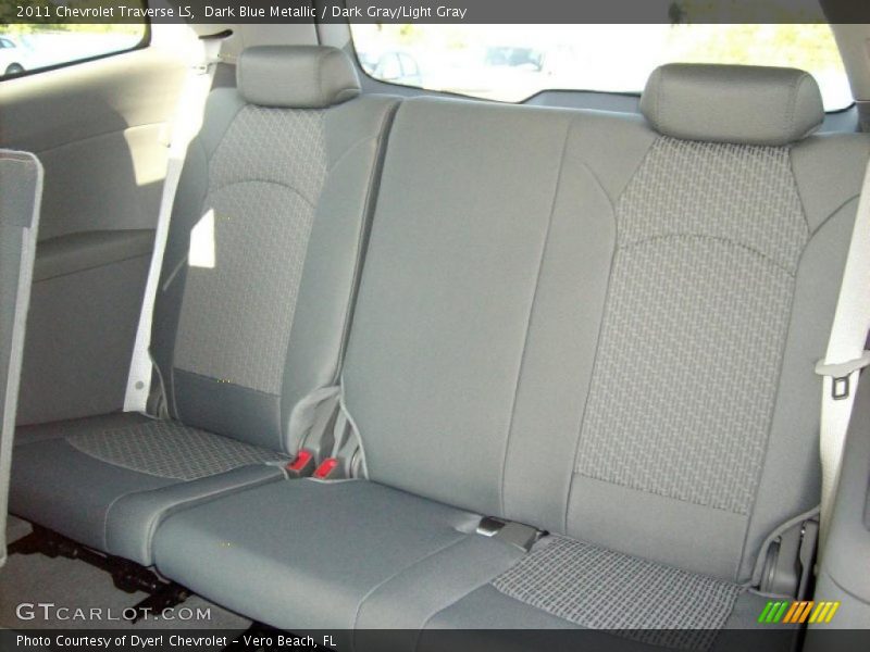 Dark Blue Metallic / Dark Gray/Light Gray 2011 Chevrolet Traverse LS