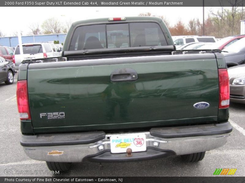 Woodland Green Metallic / Medium Parchment 2000 Ford F350 Super Duty XLT Extended Cab 4x4