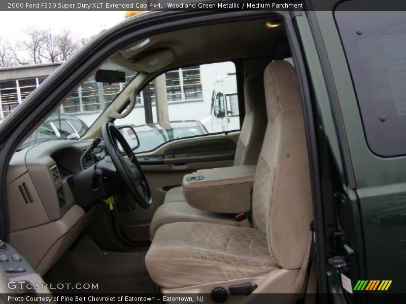 Woodland Green Metallic / Medium Parchment 2000 Ford F350 Super Duty XLT Extended Cab 4x4