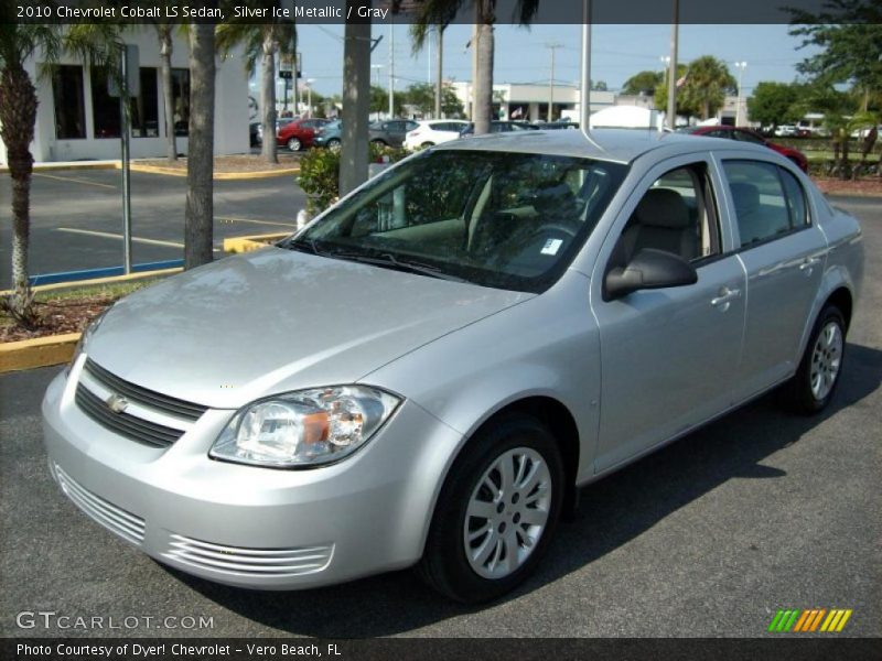Silver Ice Metallic / Gray 2010 Chevrolet Cobalt LS Sedan