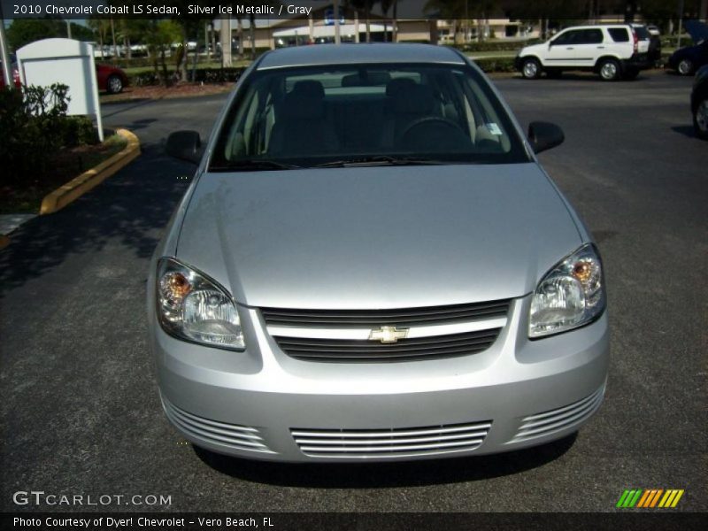 Silver Ice Metallic / Gray 2010 Chevrolet Cobalt LS Sedan
