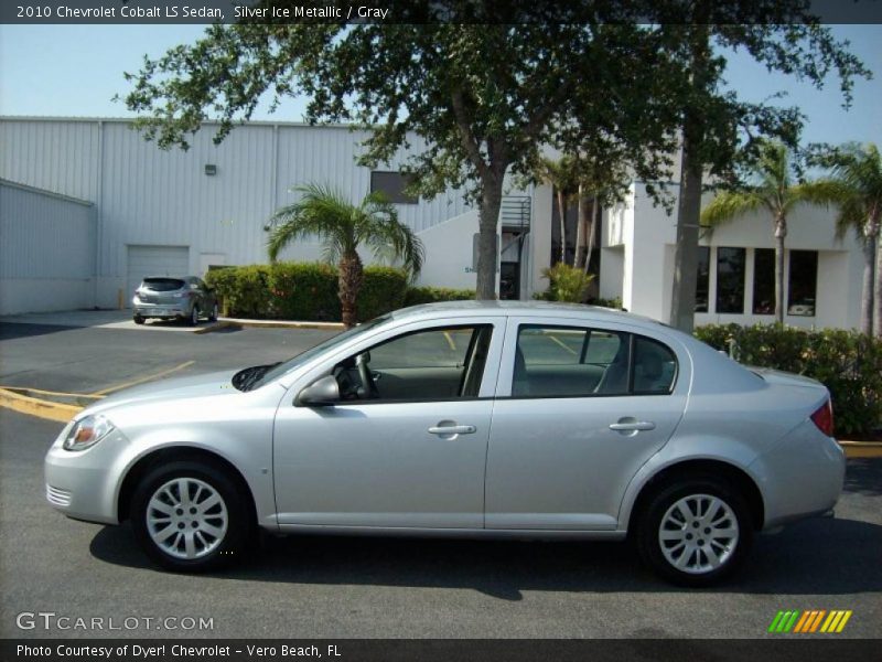Silver Ice Metallic / Gray 2010 Chevrolet Cobalt LS Sedan