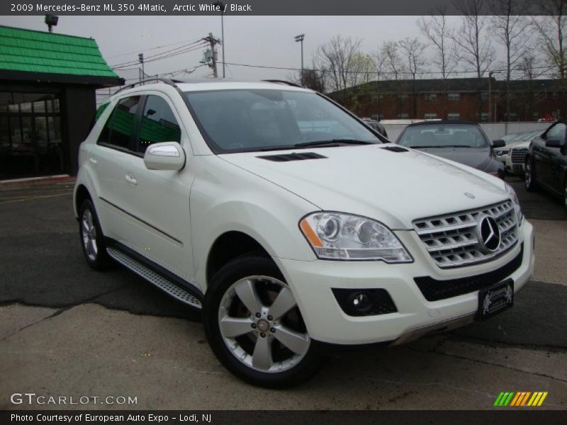 Arctic White / Black 2009 Mercedes-Benz ML 350 4Matic
