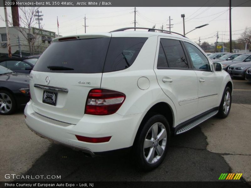 Arctic White / Black 2009 Mercedes-Benz ML 350 4Matic