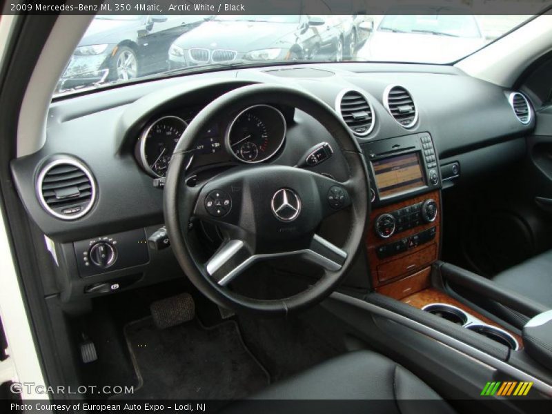 Arctic White / Black 2009 Mercedes-Benz ML 350 4Matic