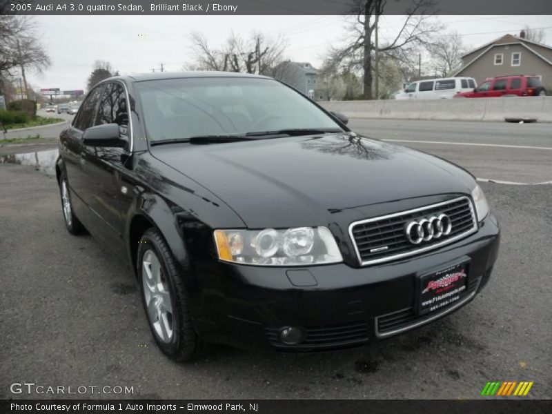 Brilliant Black / Ebony 2005 Audi A4 3.0 quattro Sedan