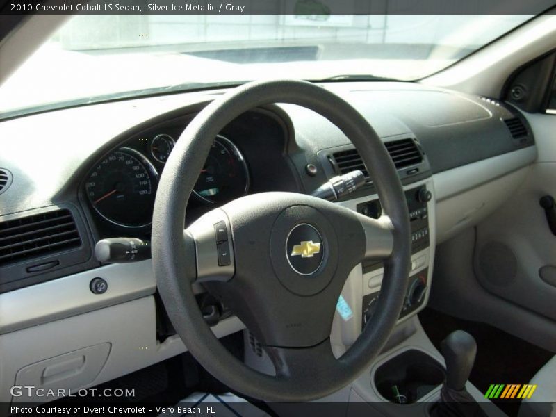 Silver Ice Metallic / Gray 2010 Chevrolet Cobalt LS Sedan