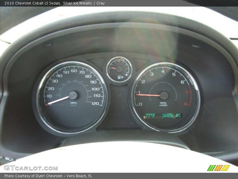 Silver Ice Metallic / Gray 2010 Chevrolet Cobalt LS Sedan
